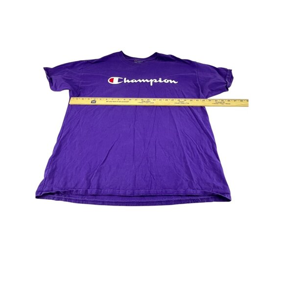 Champion Purple Graphic T-Shirt XL Mens Authentic Athletic Casual Cotton Comfort - Picture 3 of 14